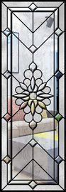 Sức mạnh thanh lịch Comfort Pattern Panel trang trí Glass Với Black Chrome